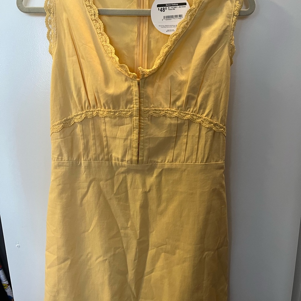 Nectar Yellow Dress NWT
